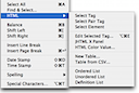 HTML Edit Menu